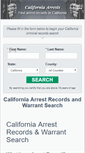 Mobile Screenshot of californiaarrests.org